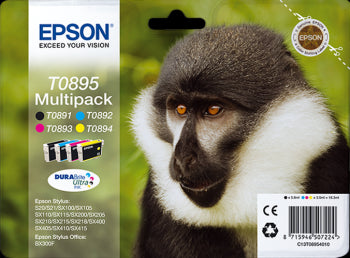 Epson Original T0895 - Multipack Black/ Cyan/ Magenta and Yellow | Cartridge King 