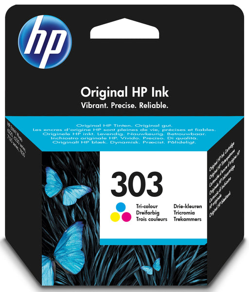 HP 303 Standard Capacity Colour Original Ink Cartridge Page Yield 165 (P/N T6N01AE) | Cartridge King 
