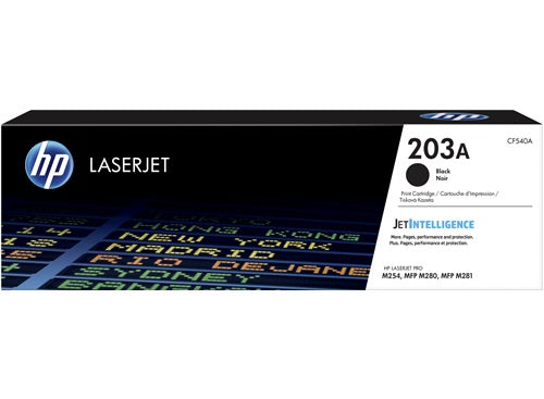 HP 203A Original Black LaserJet Toner Cartridge Page Yield 1400 (CF540A) | Cartridge King 