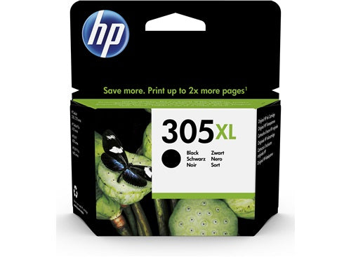HP 305XL High Yield Black Original Ink Cartridge Page Yield 240 (P/N 3YM62AE)