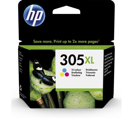 HP 305XL High Yield Colour Original Ink Cartridge Page Yield 200 (P/N 3YM63AE)