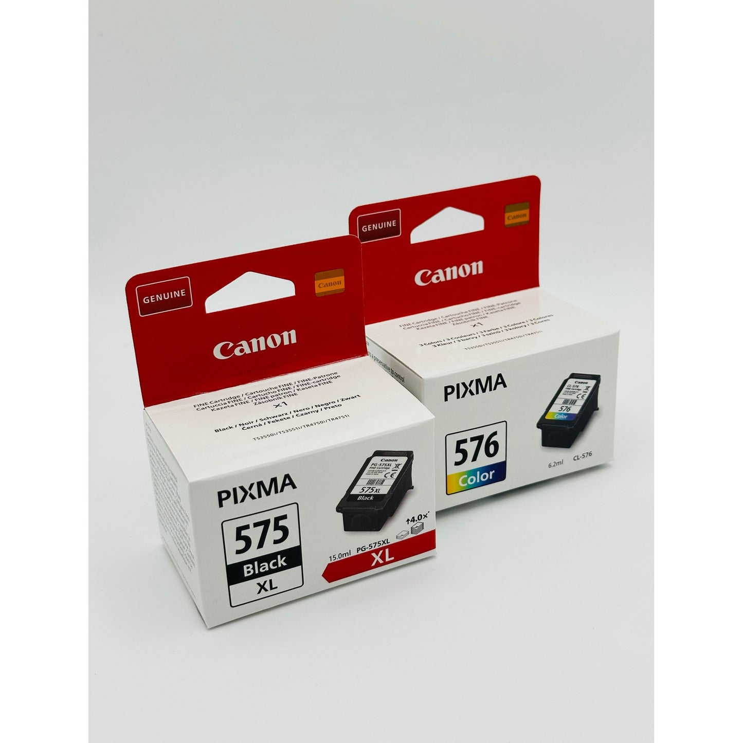 Canon PG-575XL and CL-576 Black and Tri-colour ink cartridge Bundle