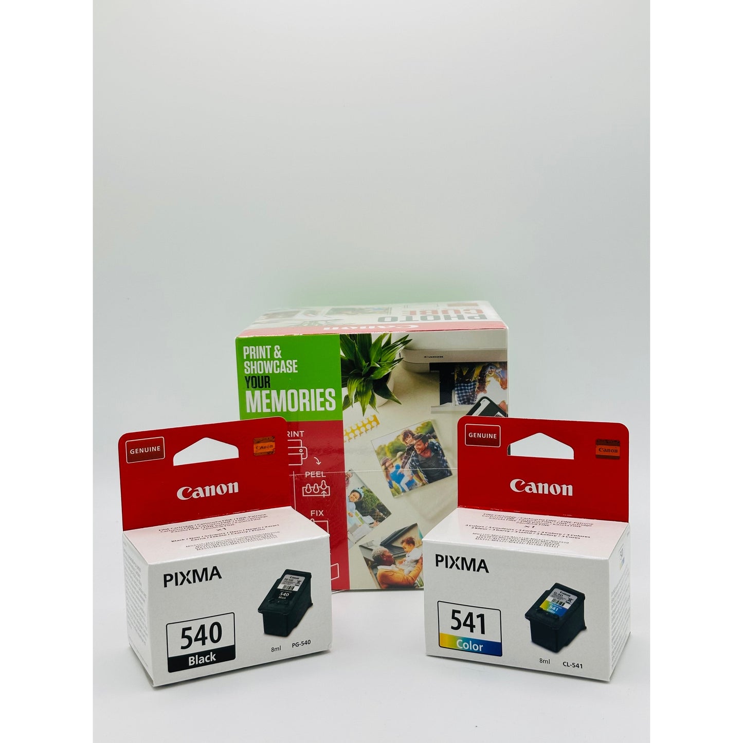 Canon PG-540 / CL-541 Ink Cartridges with Photocube Green Bundle