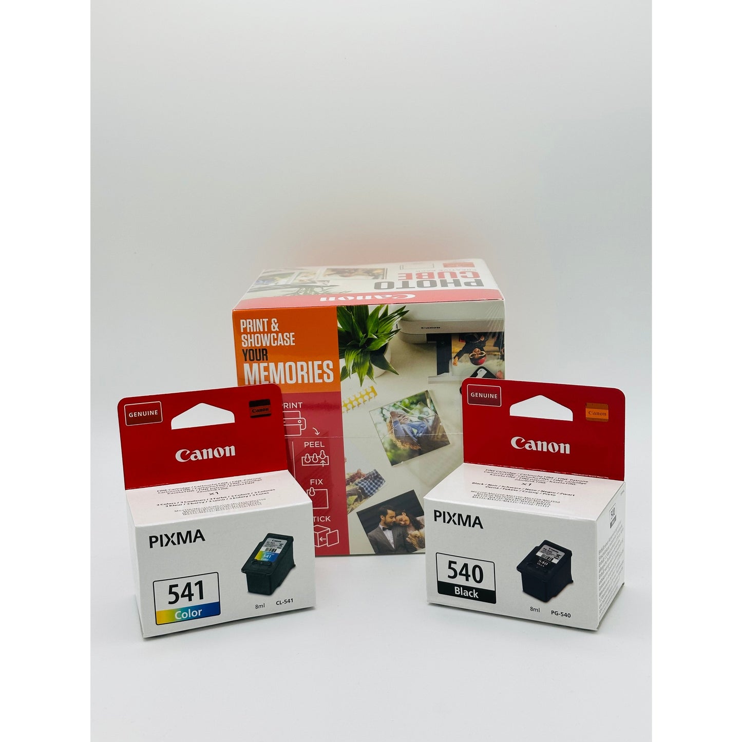 Canon PG-540 / CL-541 Ink Cartridges with Photocube Orange Bundle