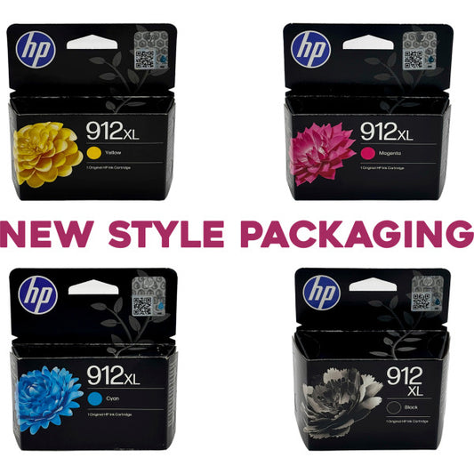 HP 3YP34AE 912XL High Yield Original Ink Cartridge Black/Cyan/Magenta/Yellow Bundle