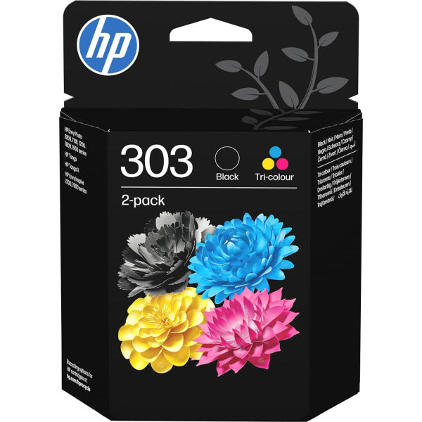 HP 303 2-pack Black/Tri-colour Original Ink Cartridges - 3YM92AE