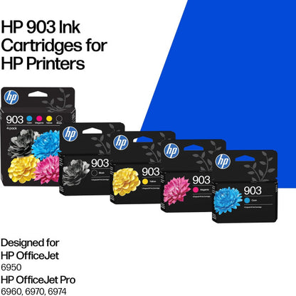 HP 903 4-pack Black/Cyan/Magenta/Yellow Original Ink Cartridges - 6ZC73AE