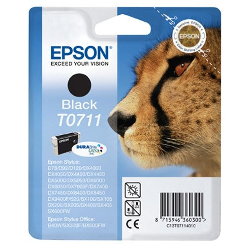 Epson Original T0711 Black Ink Cartridge Epson