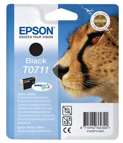 Epson Original T0711 Black Ink Cartridge