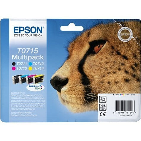 Epson Original T0715 MultiPack Black/ Cyan/ Magenta/ Yellow Epson