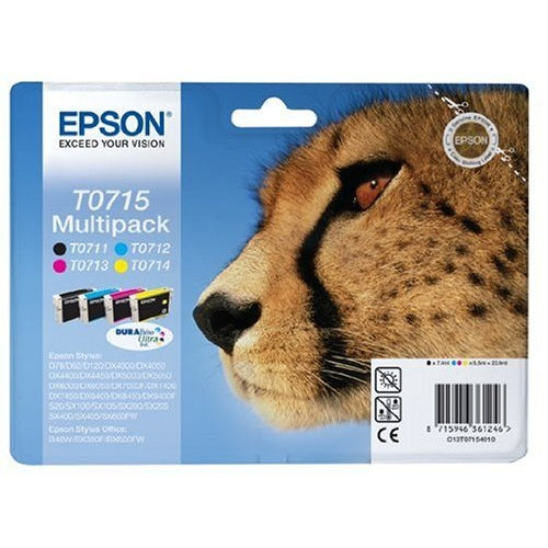 Epson Original T0715 MultiPack Black/ Cyan/ Magenta/ Yellow