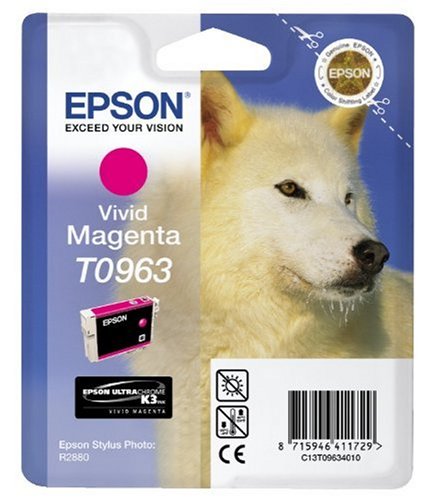 Epson Original T0963 Vivid Magenta Ink Cartridge | Cartridge King 