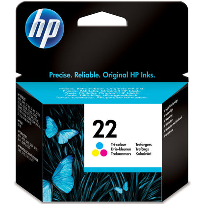 HP 22 Tri-colour Original Ink Cartridge Page Yield 165 C9352AE HP