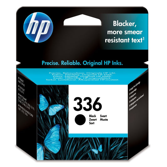 HP 336 Black Original Ink Cartridge Page Yield 220 (P/N C9362EE)