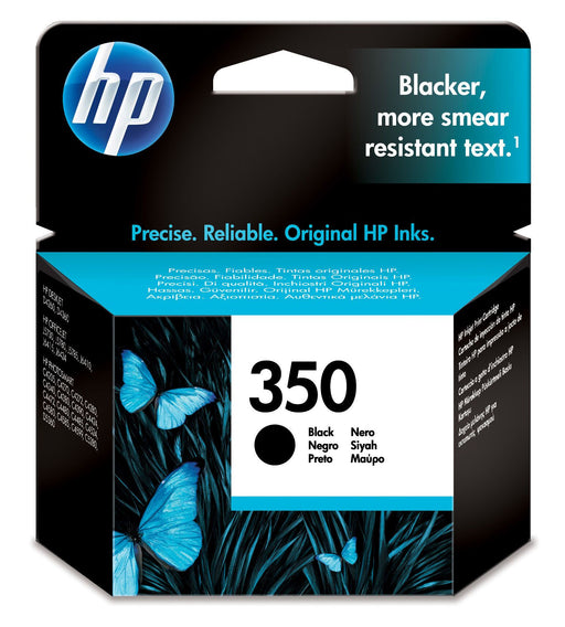 HP 350 Black Original Ink Cartridge Page Yield 200 (CB335EE)