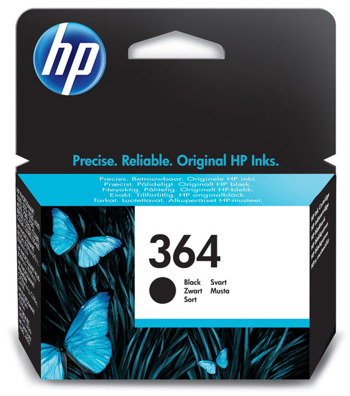 HP 364 Black Original Ink Cartridge Page Yield 250 (P/N CB316EE) | Cartridge King 