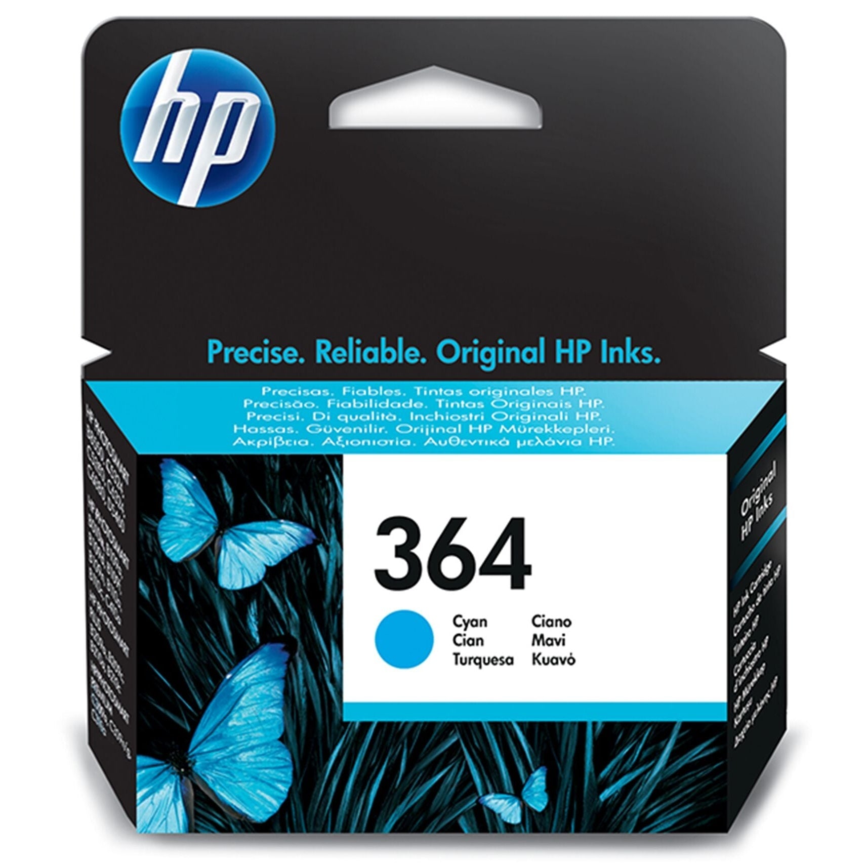 HP 364 Cyan Original Ink Cartridge Page Yield 300 (P/N CB318EE)