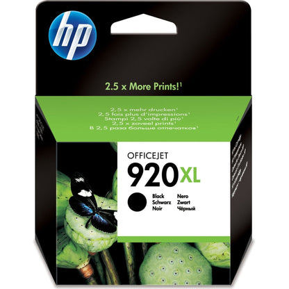 HP 920XL High Yield Black Original Ink Cartridge Page Yield 1200 P/N CD975AE HP