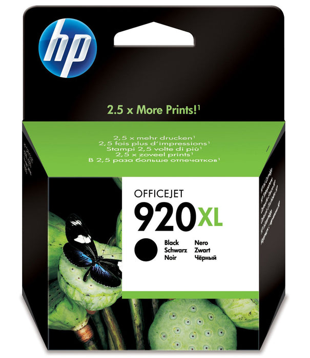 HP 920XL High Yield Black Original Ink Cartridge Page Yield 1200 (P/N CD975AE) | Cartridge King 