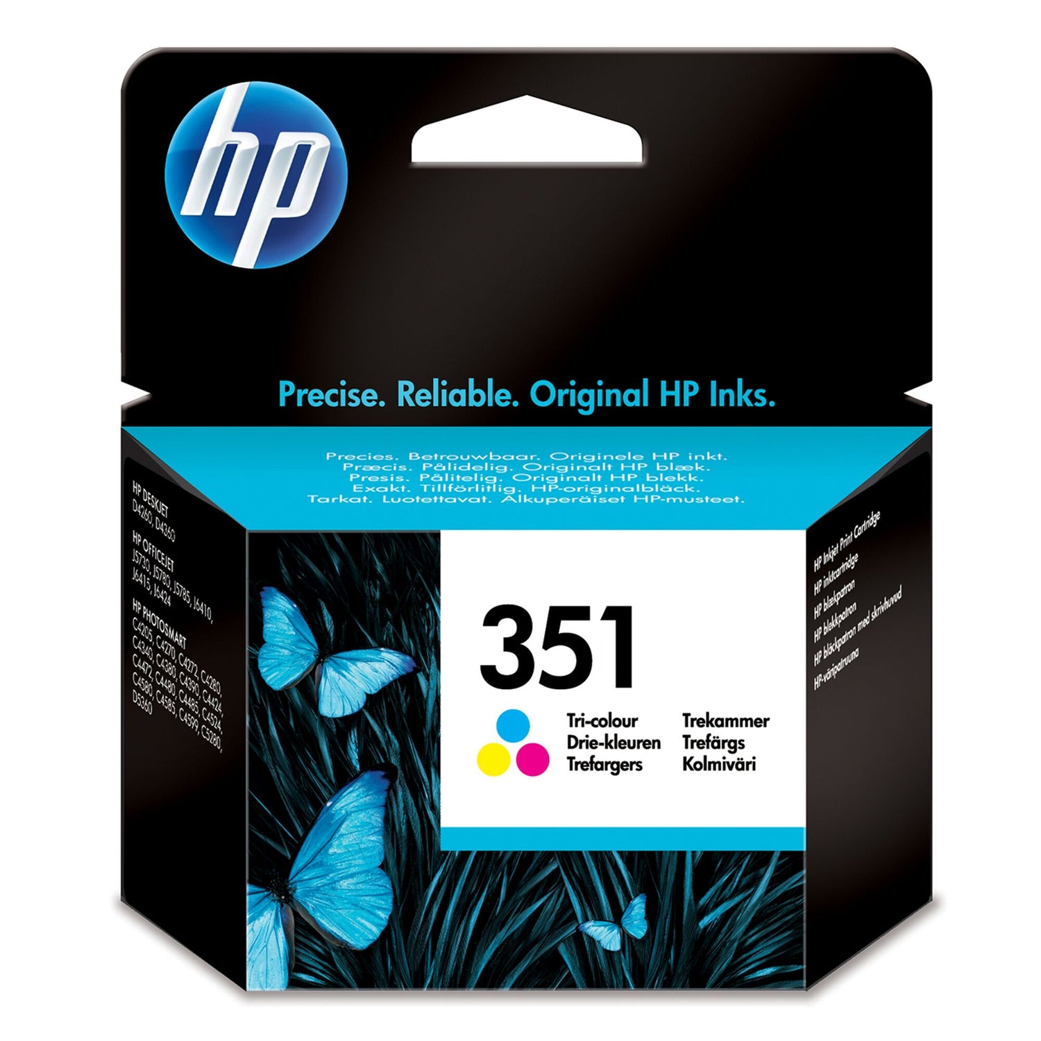 HP 351 Tri-colour Original Ink Cartridge Page Yield 170 (P/N CB337EE)