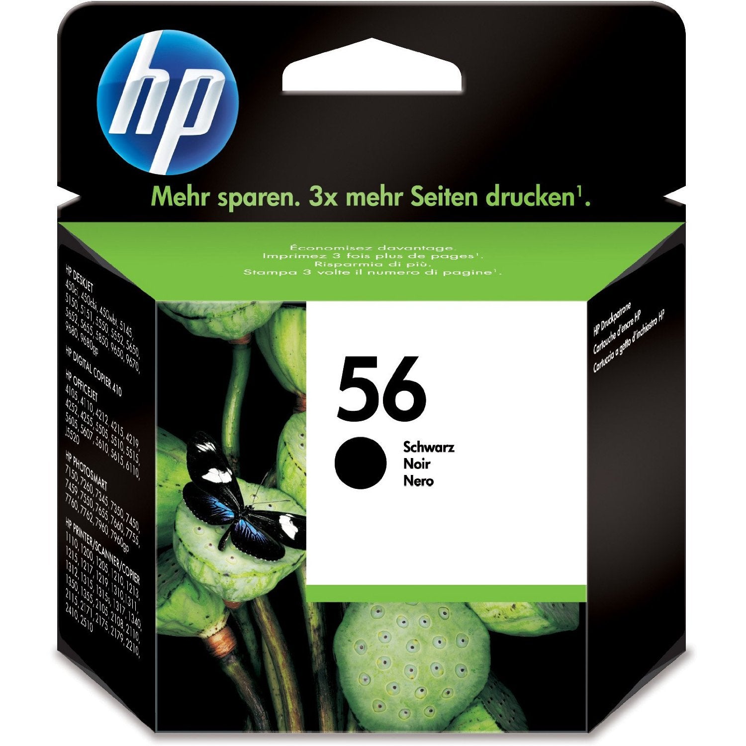 HP 56 Black Original Ink Cartridge Page Yield 520 C6656AE HP