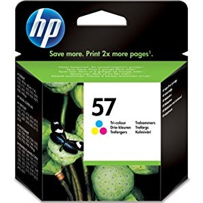 HP 57 Tri-Colour Original Ink Cartridge Page Yield 500 C6657AE HP