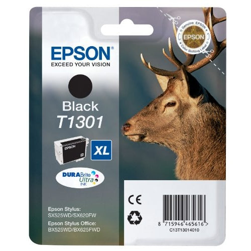 Epson Original T1301 Black Ink 25.4ml EPSON