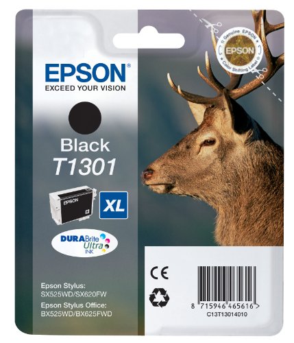 Epson Original T1301 Black Ink 25.4ml | Cartridge King 