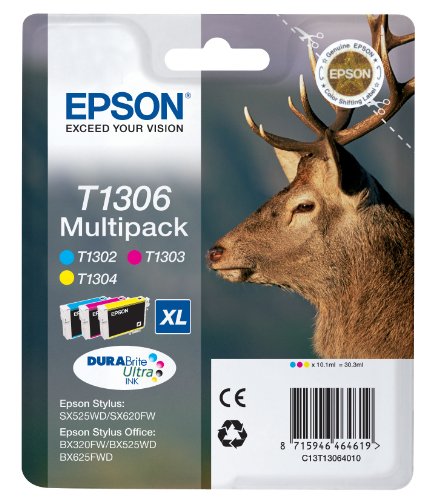 Epson Original T1306 Multipack Ink 3pk | Cartridge King 