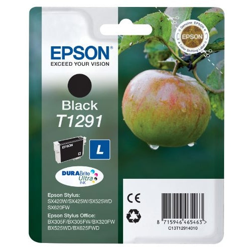 Epson Original T1291 Black Ink 11.2ml Epson