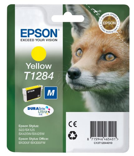 Epson Original T1284 Yellow Ink Cartridge 3.5ml | Cartridge King 