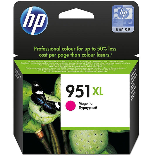 HP 951XL High Yield Magenta Original Ink Cartridge Page Yield 1500 P/N CN047AE HP