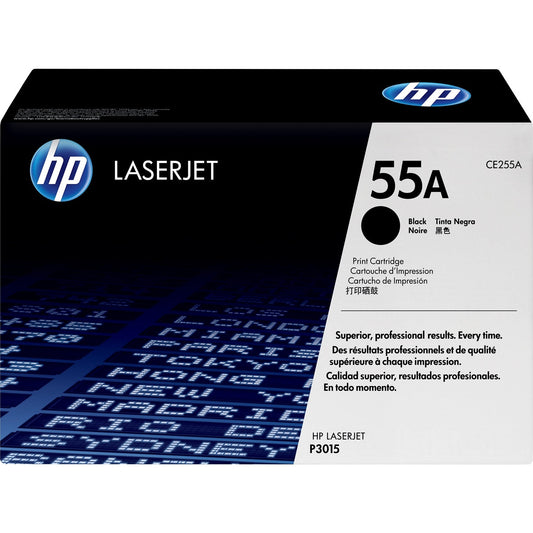 HP 55A Black Original LaserJet Toner Cartridge Page Yield 6000 CE255A HP