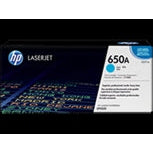 HP 650A Cyan Original LaserJet Toner Cartridge Page Yield 15K CE271A HP