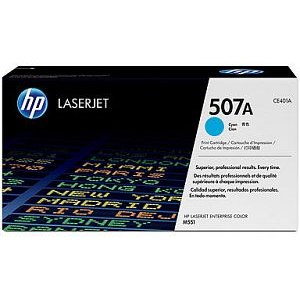 HP 507A Cyan Original LaserJet Toner Cartridge Page Yield 6000 CE401A HP