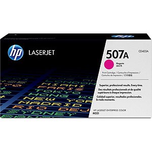 HP 507A Magenta Original LaserJet Toner Cartridge Page Yield 6000 CE403A HP