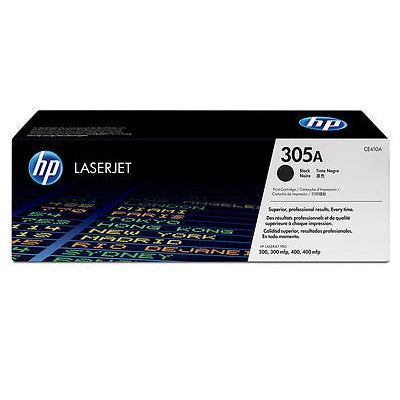 HP 305A Black Original LaserJet Toner Cartridge Page Yield 2090 CE410A HP