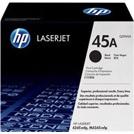 HP 45A Black Original LaserJet Toner Cartridge Page Yield 18K Q5945A HP