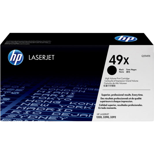 HP 49X High Yield Black Original LaserJet Toner Cartridge Page Yield 6000 Q5949X HP