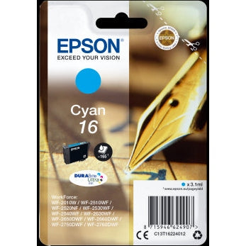 Epson Original T1622 Series Pen & Crossword Cyan Ink Cartridge Epson