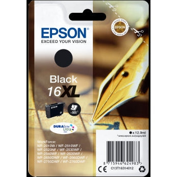 Epson Original T1631 Series Pen & Crossword Black Ink Cartridge 12.9ml Epson