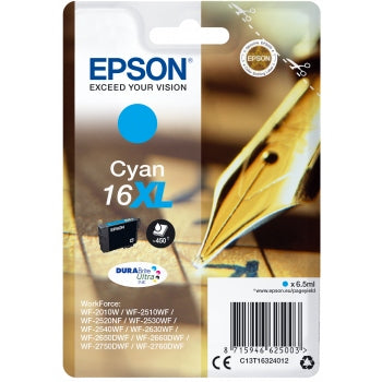 Epson Original T1632 Series pen & Crossword Cyan Ink Cartridge 6.5ml