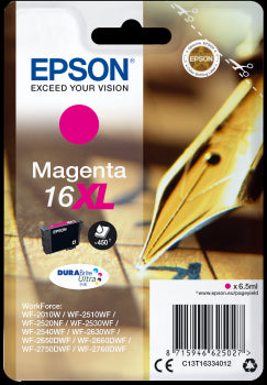 Epson Original T1633 Series Pen &amp; Crossword Magenta Ink Cartridge 6.5ml | Cartridge King 