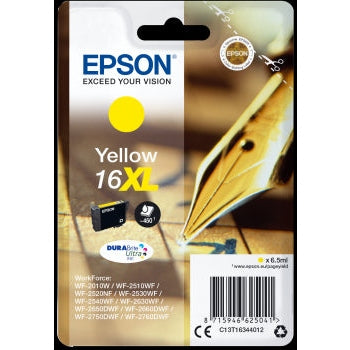 Epson Original T1634 Series Pen & Crossword Yellow Ink Cartridge 6.5ml