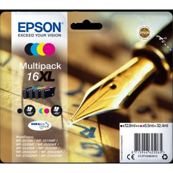 Epson Original T1636 Series Pen & Crossword Multipack Ink Cartridges XL Epson