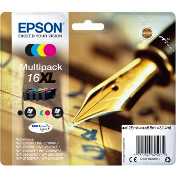 Epson Original T1636 Series Pen & Crossword Multipack Ink Cartridges XL