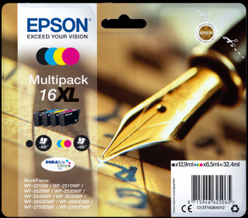 Epson Original T1636 Series Pen & Crossword Multipack Ink Cartridges XL