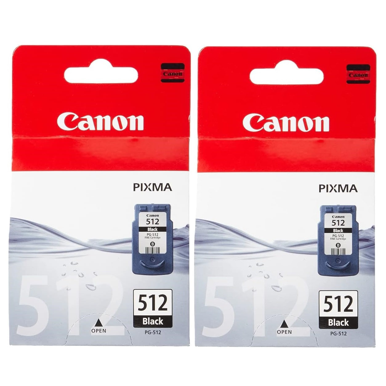 Canon PG-512 Black Printer Ink Cartridge 2 pack - 2969B001