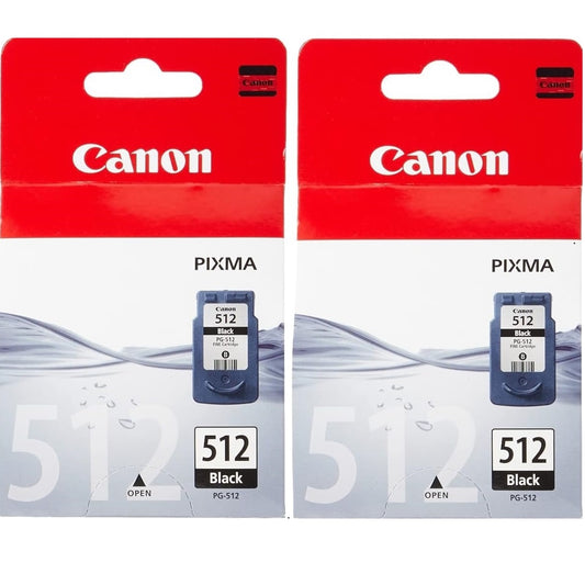 Canon PG-512 Black Printer Ink Cartridge 2 pack - 2969B001