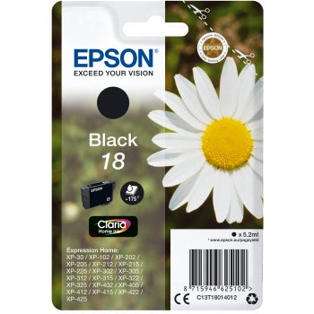 Epson Original T18 Black Inkjet Cartridge